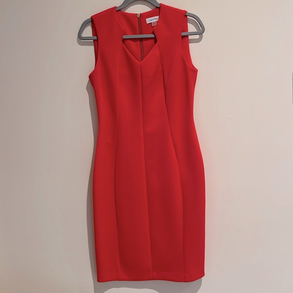 Calvin Klein midi dress - hot pink